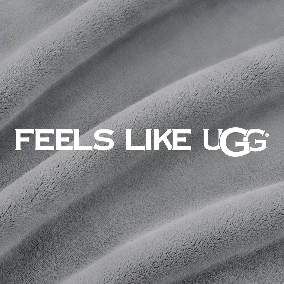UGG Coco Plush Fleece Throw Blanket – Soft & Cozy Blanket for Couch, Bed & Sofa, Perfect for Home Decor, House Warming Gifts or Luxurious Birthday Gifts for Women, 50" x 70", Seal Gray