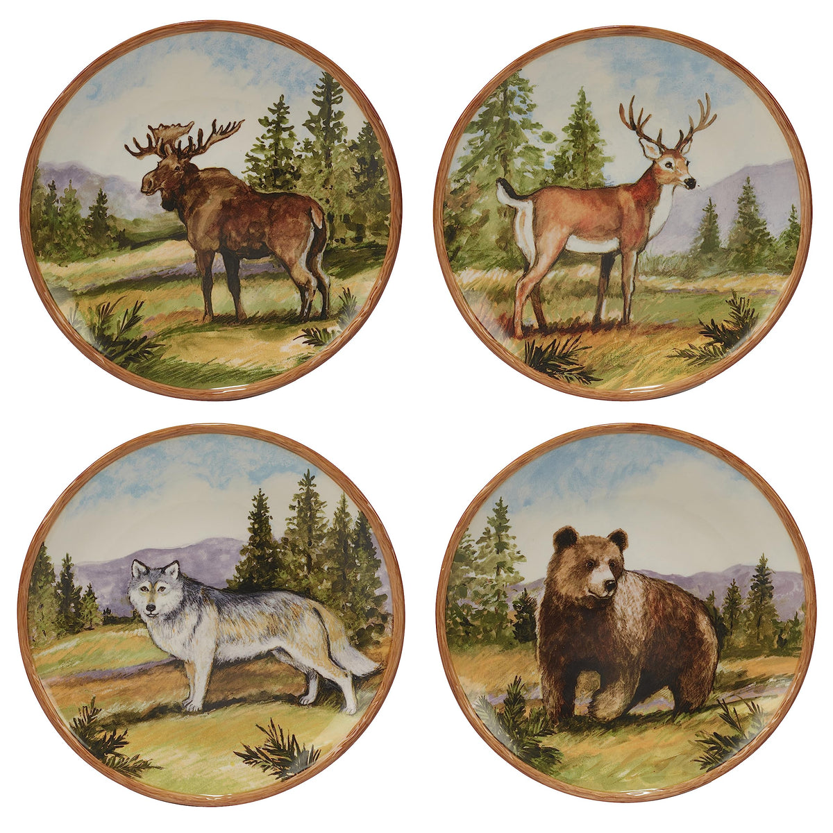 Certified International Mountain Summit 16pc Dinnerware Set, Service for 4