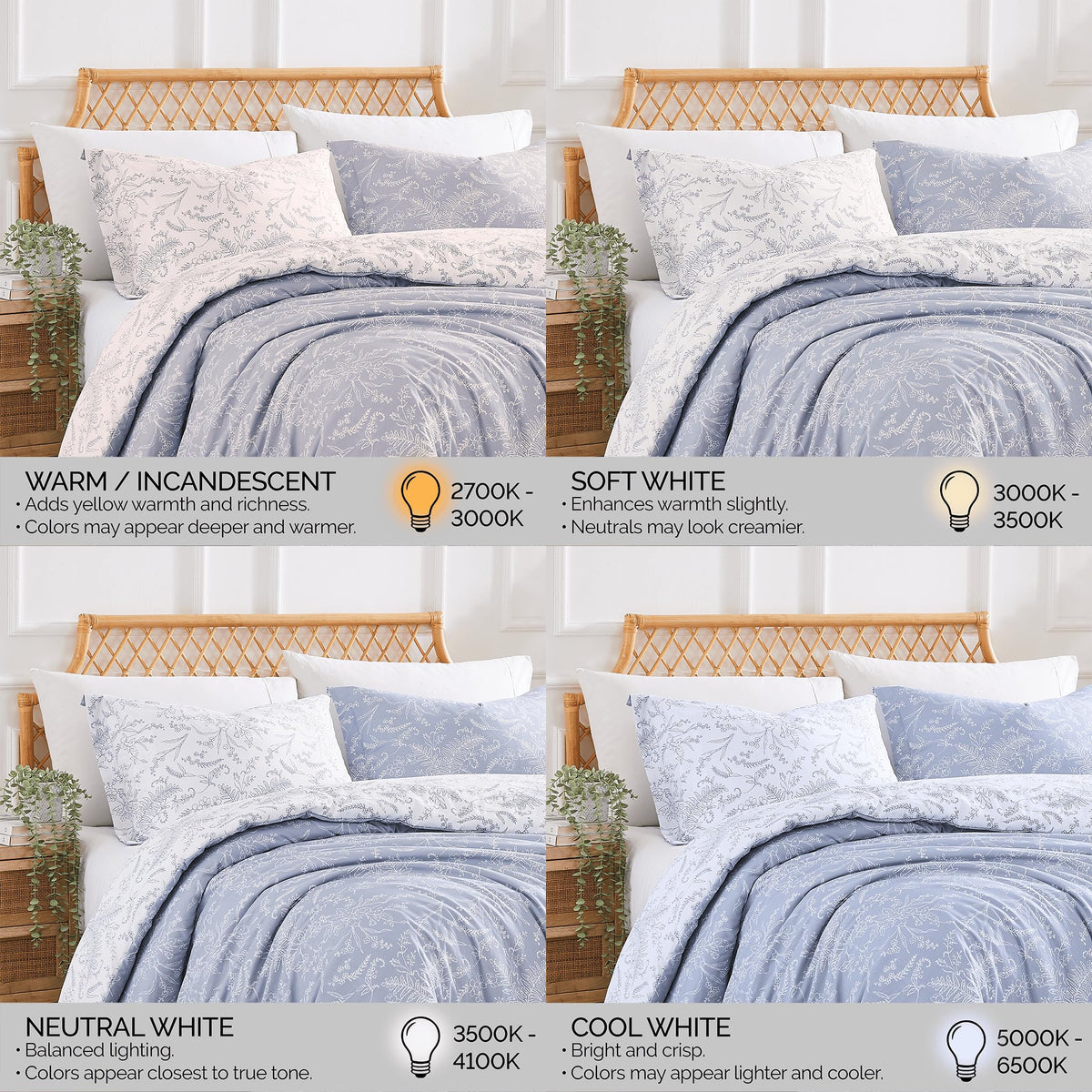 SouthShore FINE LINENS Winter Brush Collection - Premium Quality, Soft, Wrinkle, Fade, & Stain Resistant, Easy Care, Oversized Duvet Cover Set, King / California King, Dusty Blue