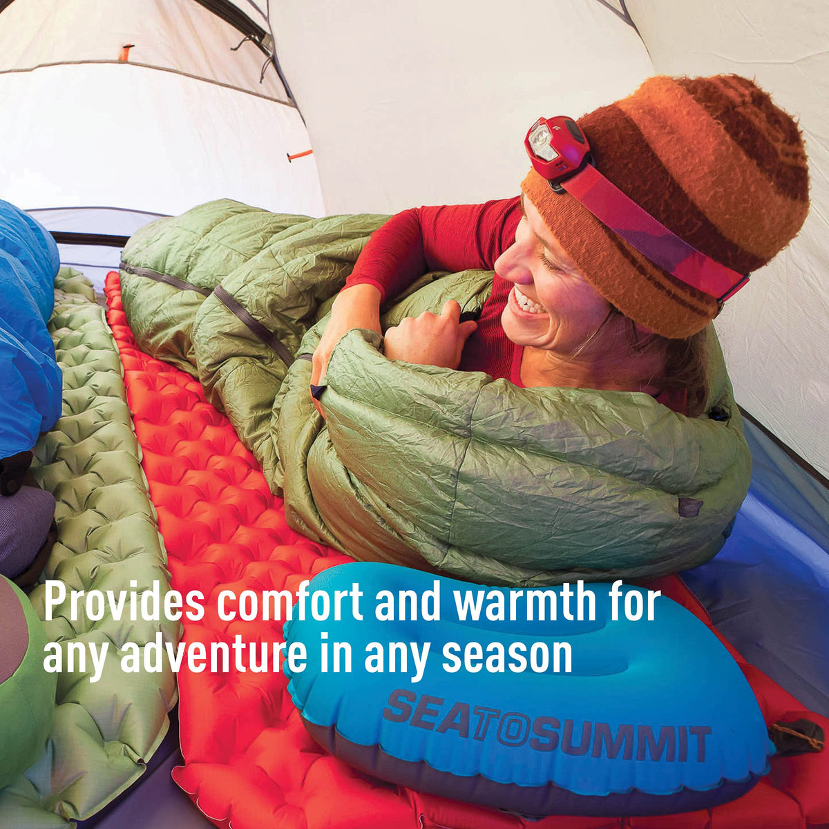 Sea to Summit Comfort Plus Insulated Camping Air Mattress, Large (79 x 25 x 2.5 inches)