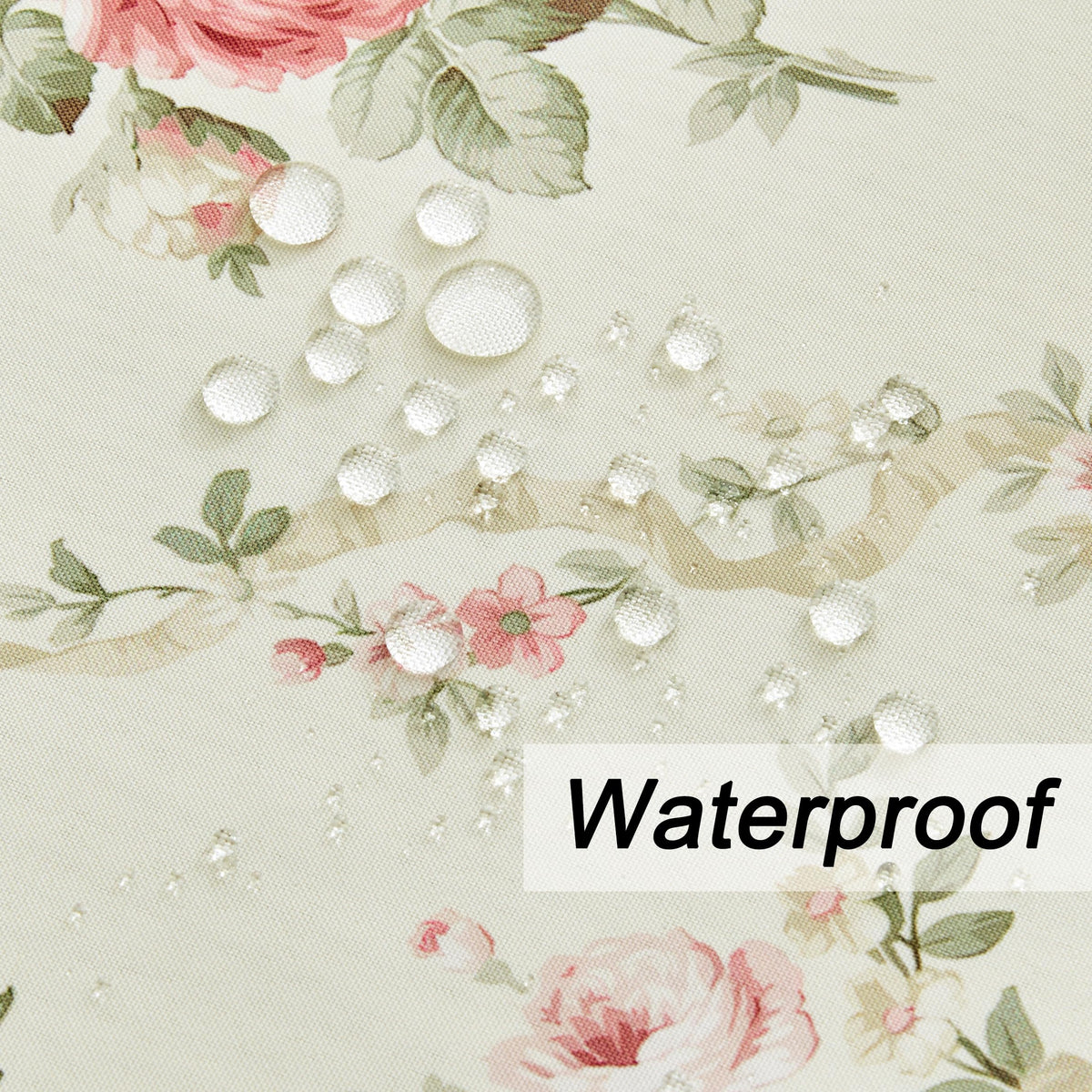 Qahing Vintage Floral Rectangle Tablecloth Shabby Chic Flower Table Cloth Spring Table Cover Waterproof for Dinner Kitchen Picnic, Pink, 60x84 Inches