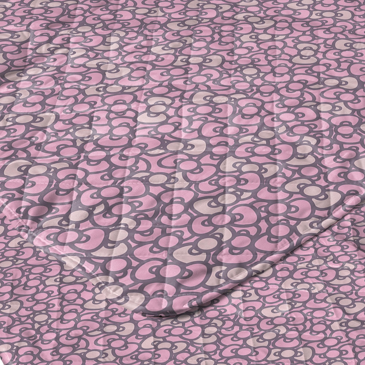 Northwest Sanrio Hello Kitty Reversible Quilted Throw, Kawaii Pink Pattern, Cozy & Warm, for Anime Fans, Game Room, Chair or Couch, 60 x 80 Inches