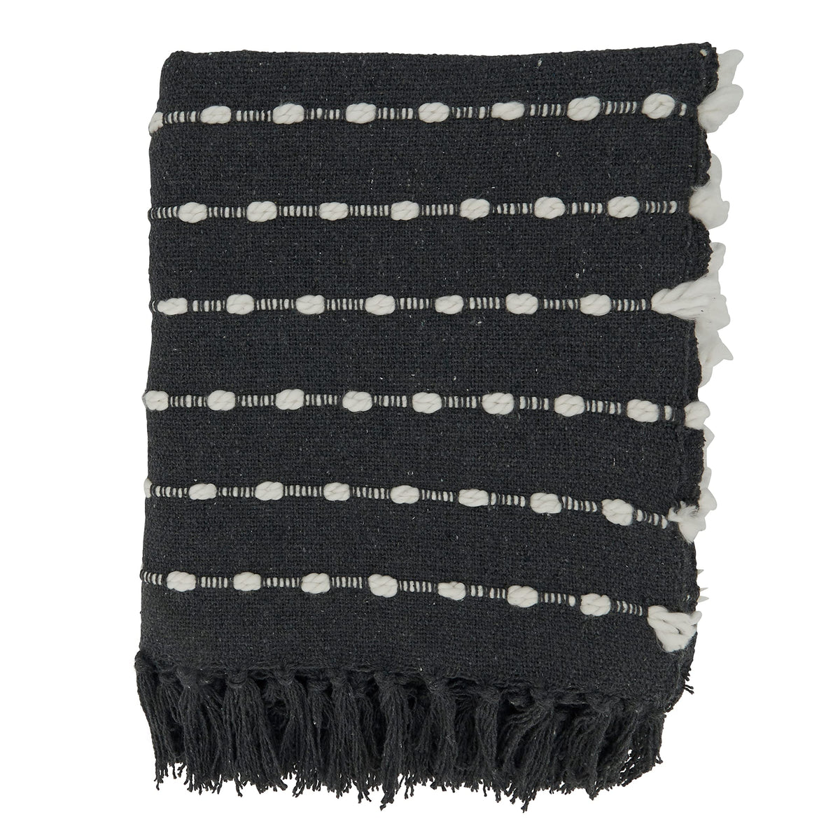 SARO LIFESTYLE Striped Design Throw Blanket