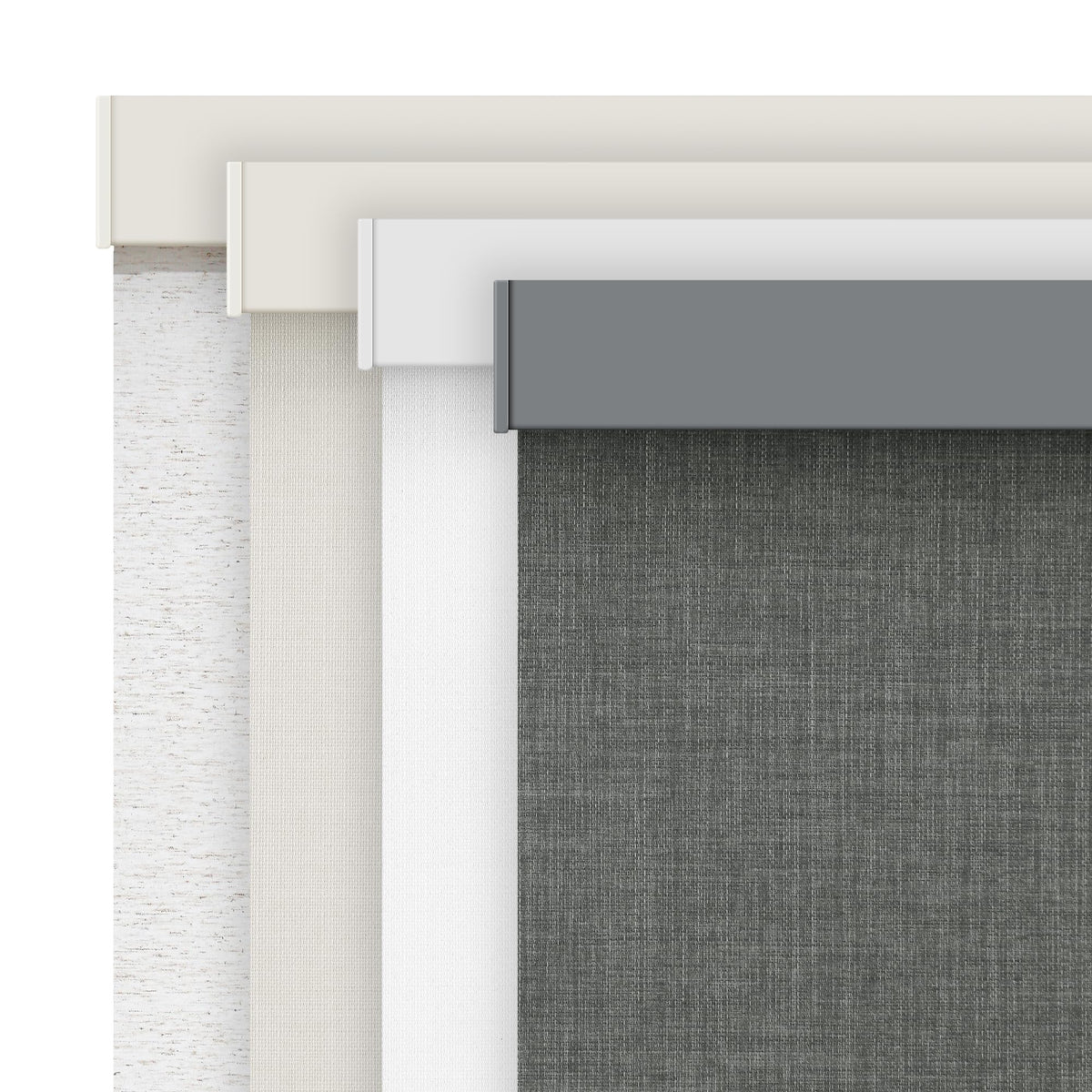 AOSKY Linen Roller Blinds Shades for Indoor Windows Pull Down Cordless Blackout Black Out Window Shade 23 Inch Blinds for Home Dark Grey