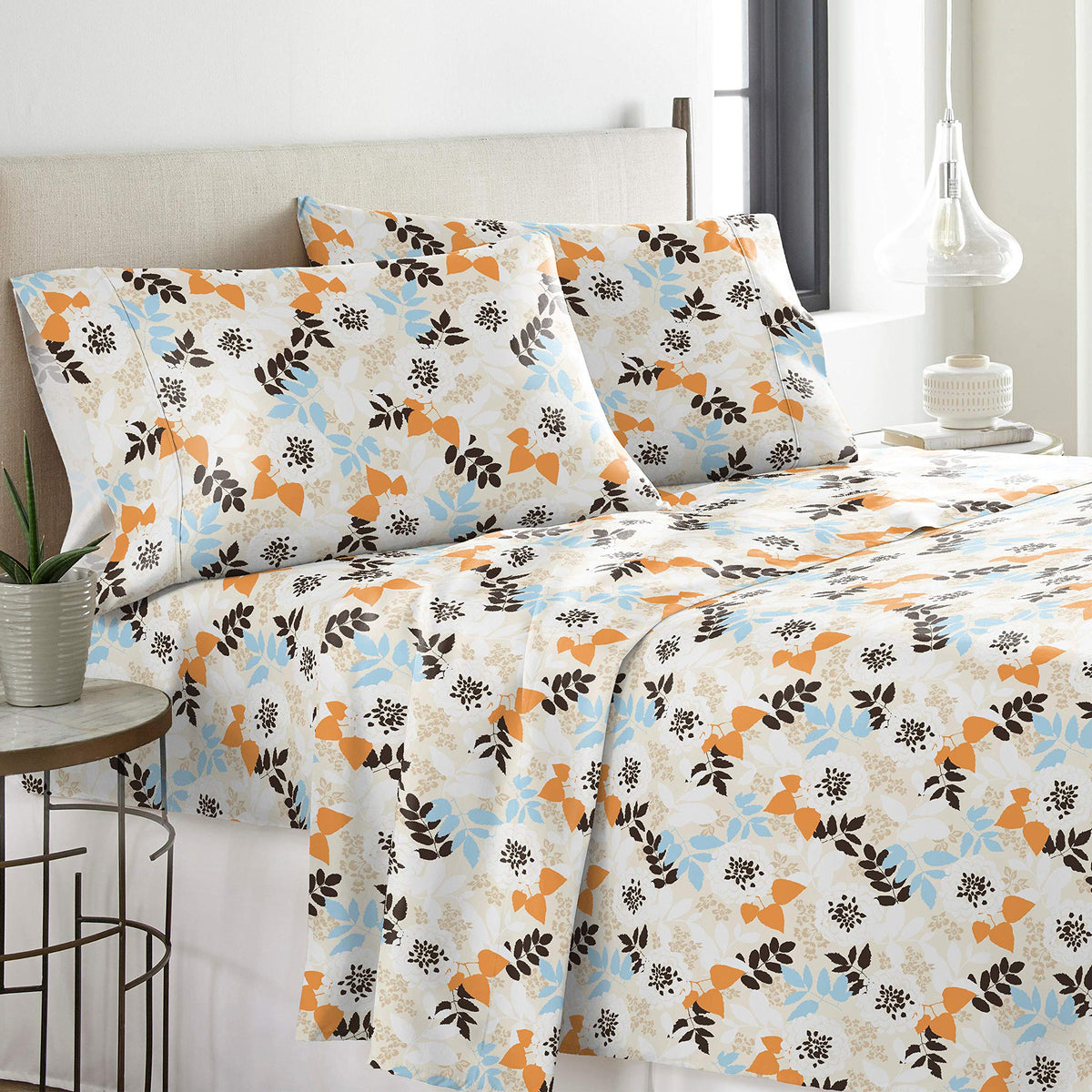 Pointehaven Heavy Weight Flannel Sheet Set, Twin, Winter Breeze - Warm & Cozy - 100% Cotton Flannel Pre-Shrunk -170 GSM -Deep Pockets -Easy Fit Elastic All Around-Comfy Double Brushed