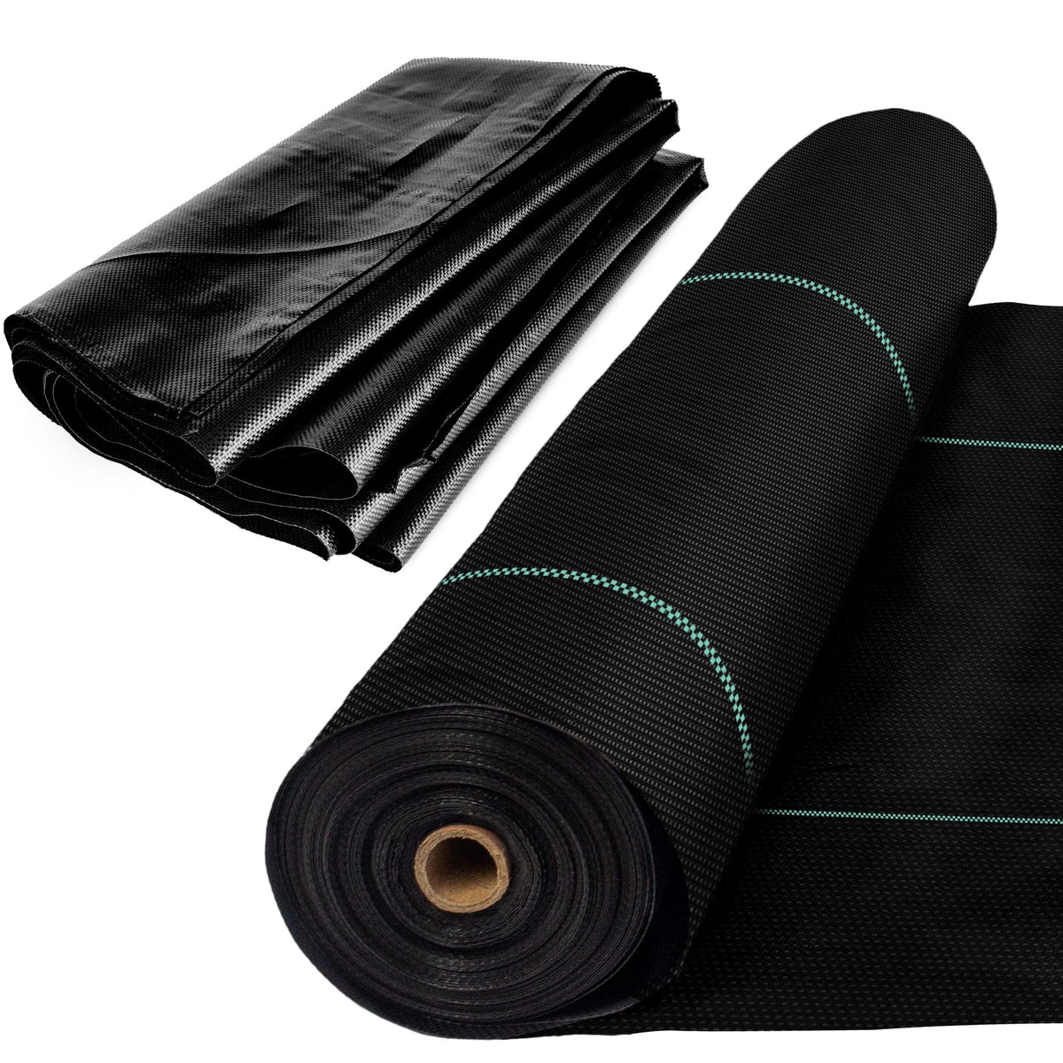 Super Geotextile Woven Geotextile Fabric for Driveway and Road Stabilization, Construction Underlayment, Erosion Control, Commercial Grade 50 Year for Gravel Roads and Pavers (12.5x100) Ships Folded