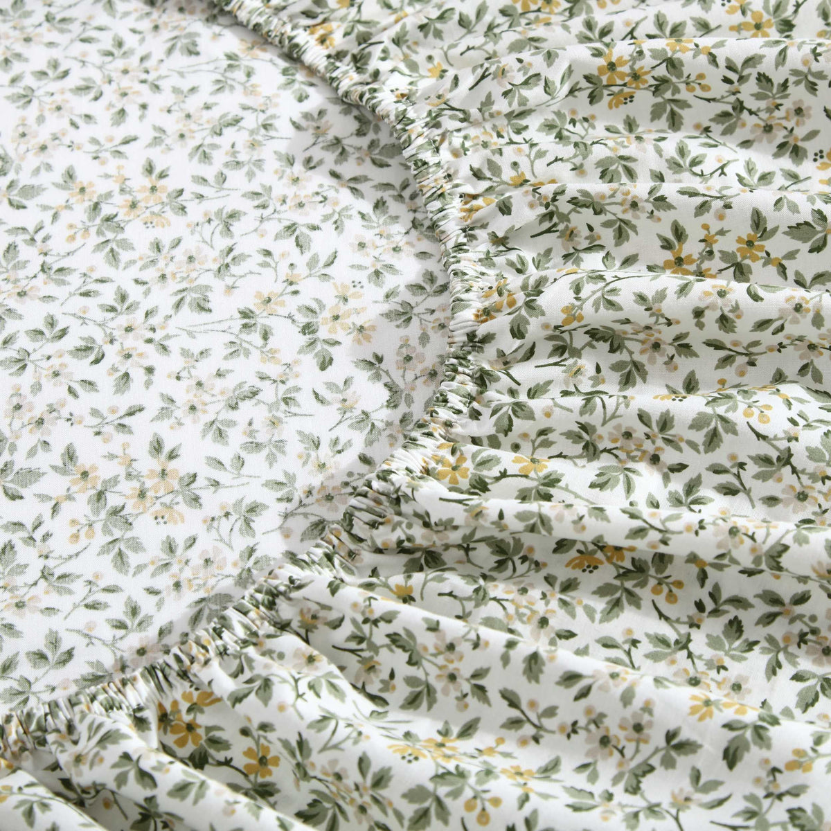 Laura Ashley - King Sheet Set, Breathable Percale Cotton Bedding with Deep Pockets, Chic Home Decor, Oeko-Tex Certified (Tierney Green, King)