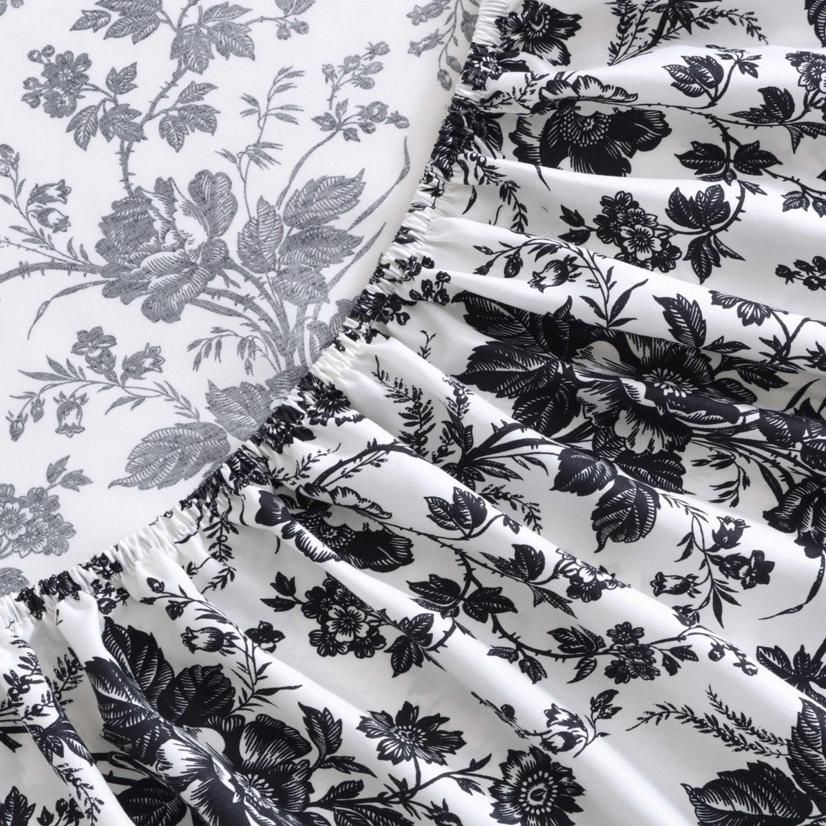 Betsey Johnson - King Bed Sheets, Soft & Lightweight Bedding, Fade & Wrinkle Resistant (Betseys Toile Black, King)