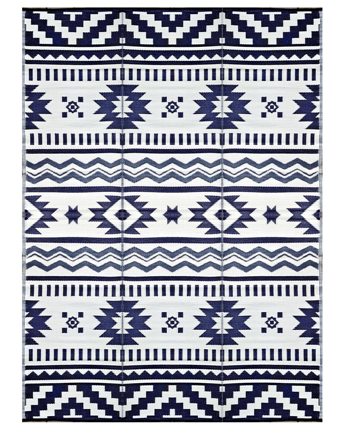 BalajeesUSA Outdoor Rugs–9x18 Plastic Patio Decor Grey Dark Blue, Durable and Affordable Recycled Straw Picnic All-Weather and Waterproof Reversible Camper Awning mats 7582