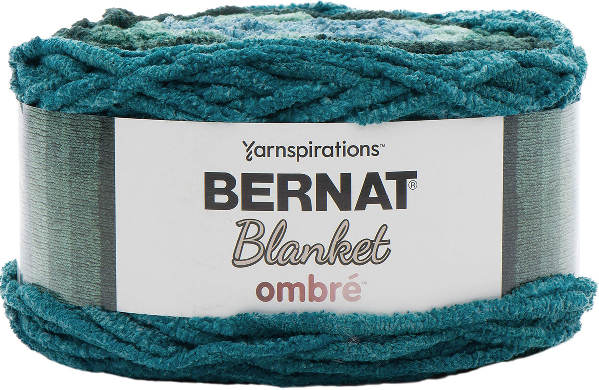 Bernat Blanket Yarn, Ocean Teal Ombre