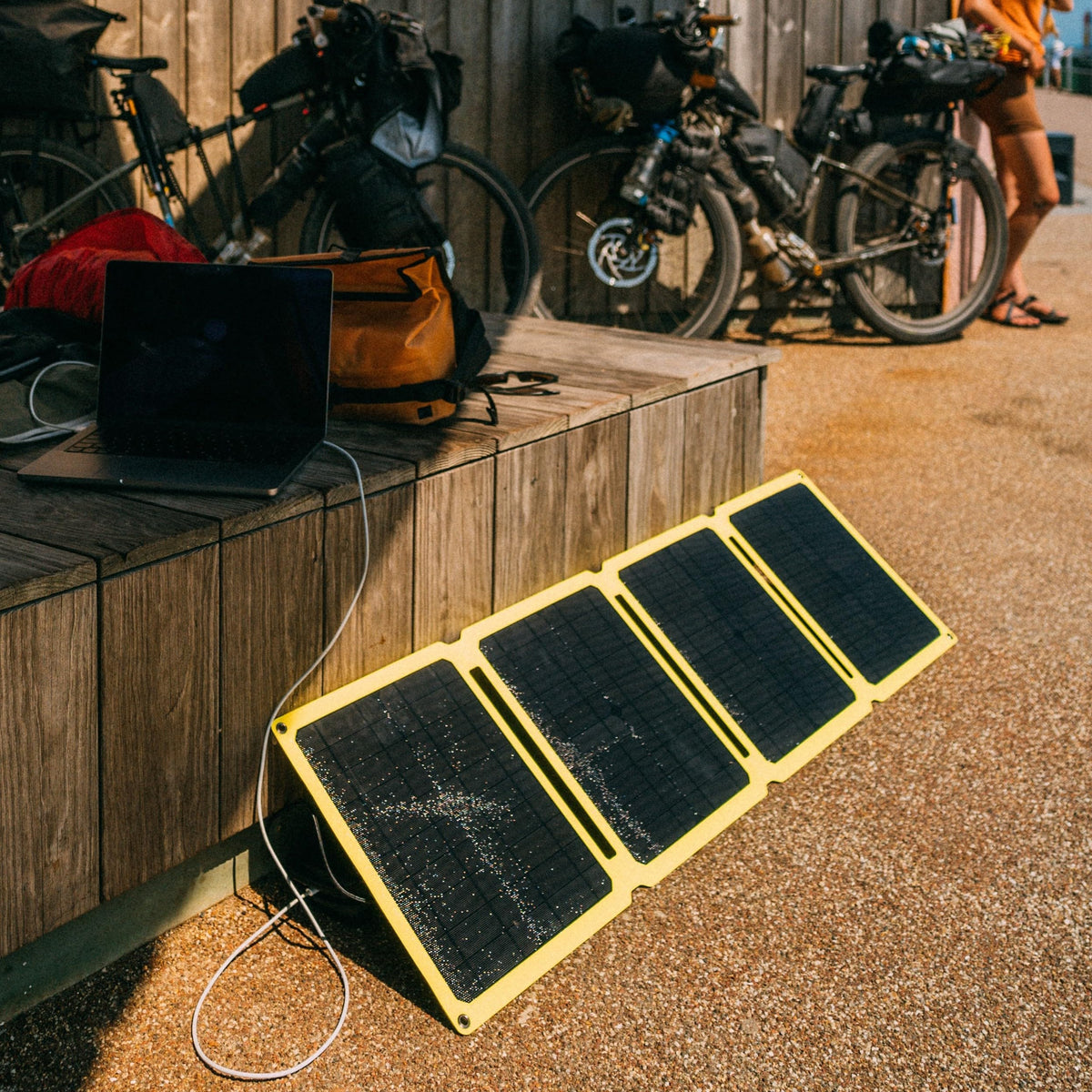 SunJack – 60 Watt Foldable Solar Panel, ETFE Waterproof Portable Solar Panel with Kickstands, USB-C PD30W, USB-A QC3.0, DC Output, Solar Panels for Camping, Hiking, Emergency Power