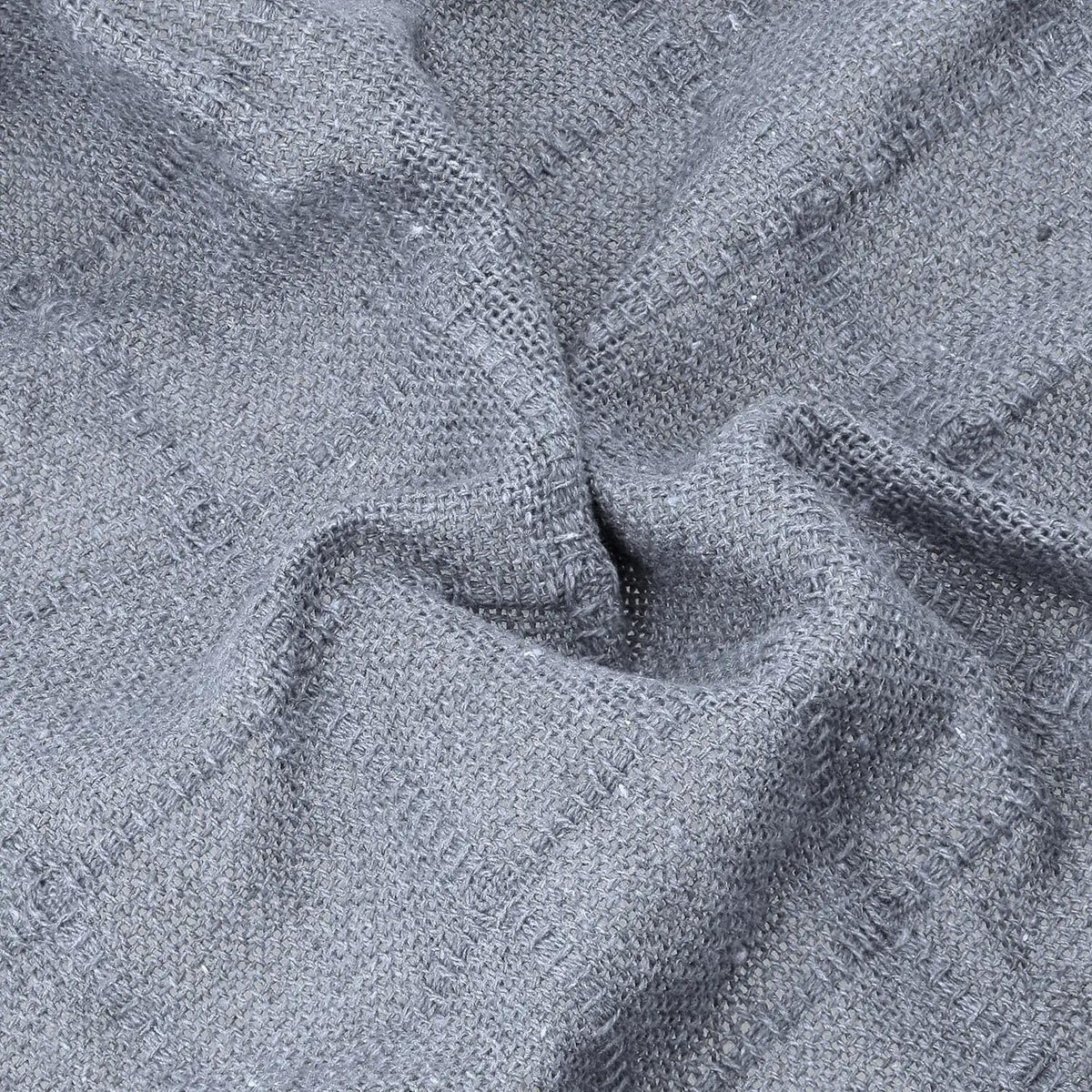 100% Cotton Gray Throw Blanket Woven Checker Pattern Super Soft Breathable Lightweight 68x90 inches Birthday
