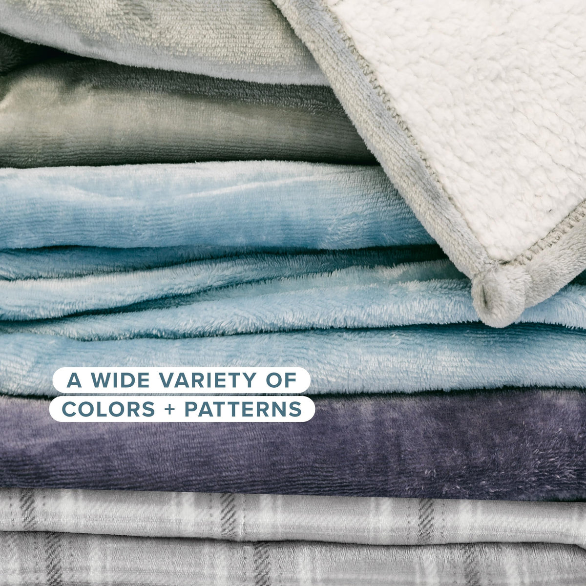 Bare Home Sherpa Fleece Blanket - Twin/Twin Extra Long - Blanket for Bed, Sofa, and Couch - Warm & Lightweight - Fluffy & Soft - Reversible (Twin/Twin XL, Oyster)