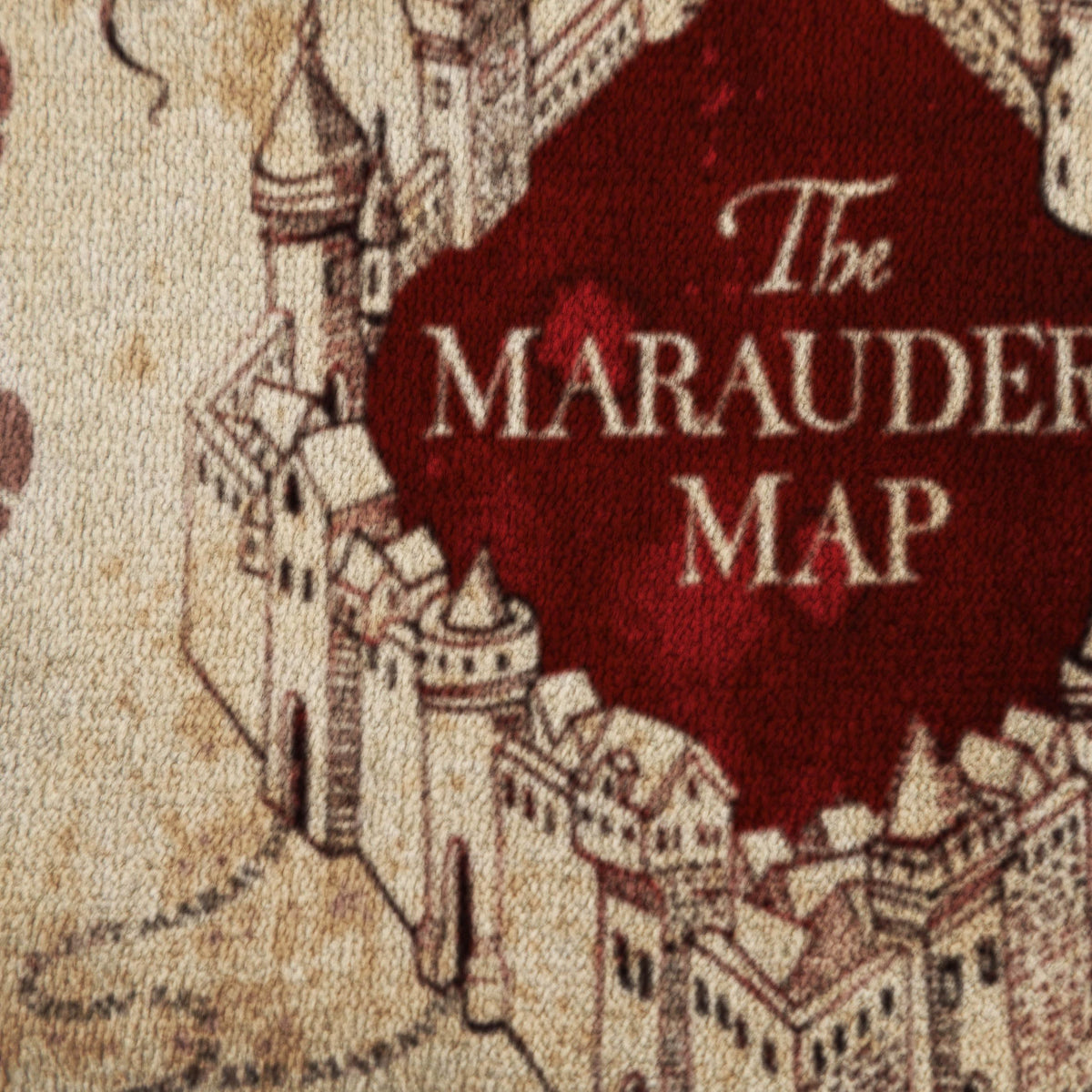 Jay Franco Harry Potter Marauders Map Throw Blanket 50 x 70 Inches, Super Soft Cozy Fleece, Fade Resistant, Hogwarts Map Design, Machine Washable (Official Harry Potter Product)