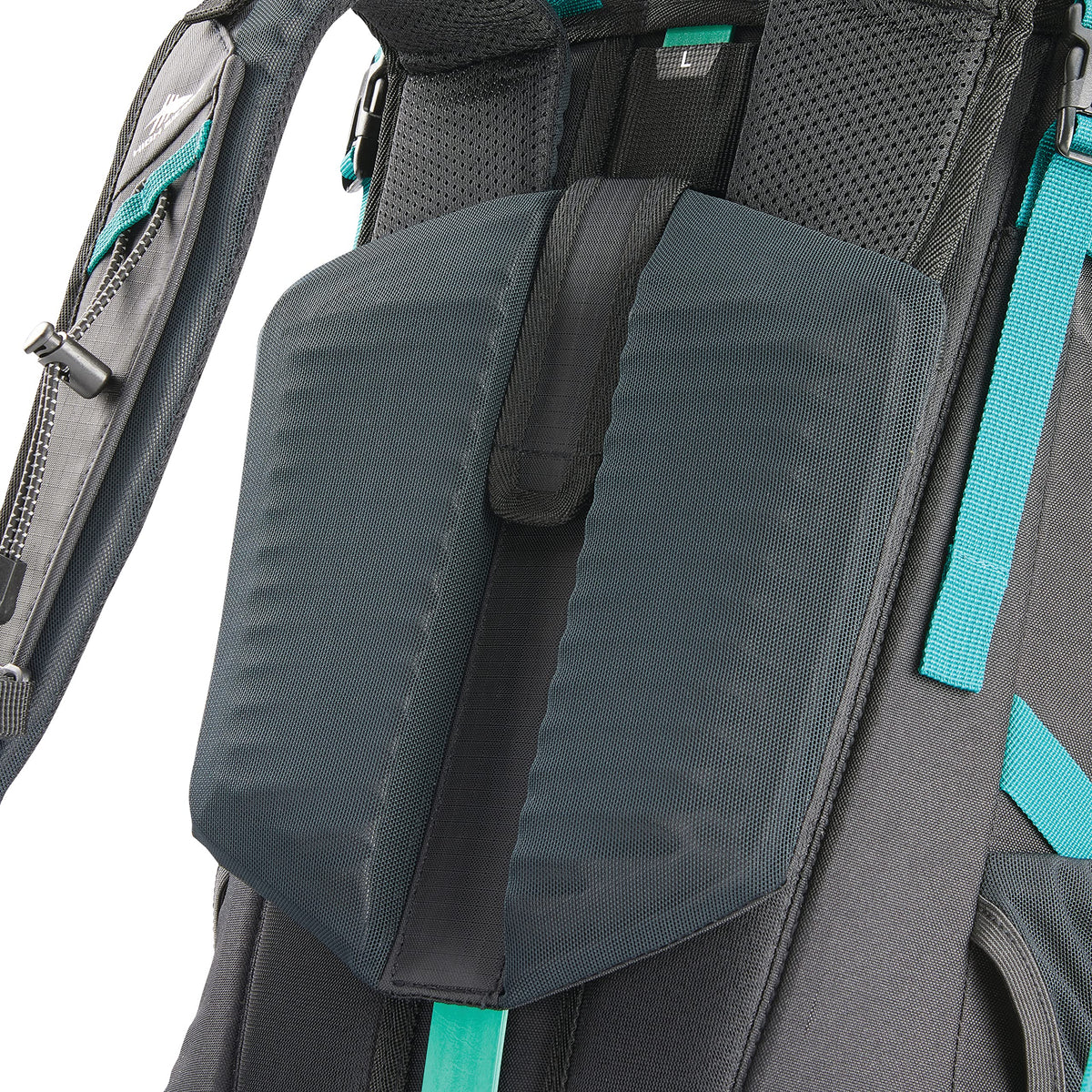High Sierra Pathway 2.0 Backpack with Hydration Storage Sleeve, for Hiking, Biking, Camping, Traveling, Black, 60L